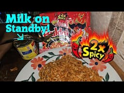 Tasting 2x Spicy Noodles