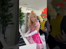 Can we debut now? #duet #princesspeach #bowser 데뷔해도 될까요