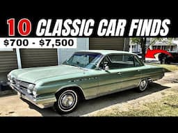 Epic Finds! 10 Classic Cars for Sale, Models from 1960s to 1980s!