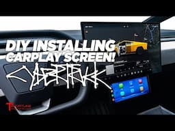 👉🏻 DIY Installing Apple CarPlay / Android Auto Screen in Tesla Cybertruck, Step-by-step Instructions