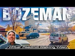 Walking Tour of Bozeman, Montana on a Crisp Fall Day - 4k City Walks Virtual Tours of Cities