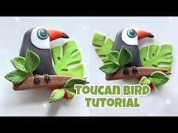 Toucan Bird 🐦 Tutorial | Using Air Dry Clay | Easy Clay Art Step By Step