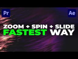 Fastest ZOOM, SPIN, SLIDE Transitions Tutorial in Premiere Pro