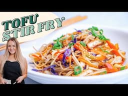 DELICIOUS TOFU NOODLE STIR FRY RECIPE (Easy Vegan Dinner!)