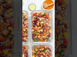 Healthy Meal Prep Recipe | Rainbow Salad #recipes #shorts