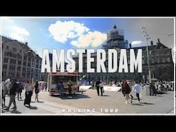 AMSTERDAM WALKING TOUR / Sun-kissed Summer Stroll: 4k Tour Of Vibrant Amsterdam City