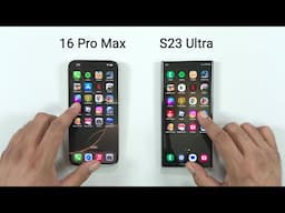 iPhone 16 Pro Max vs Samsung S23 Ultra - SPEED TEST