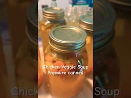 Great way to use up extra vegetables. #pressurecanning #chickensoup #homesteading #canning #howto