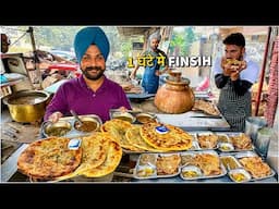 50/- PRO अमृतसरी Street Food India 😍 Unlimited DESI GHEE Kulcha Nashta