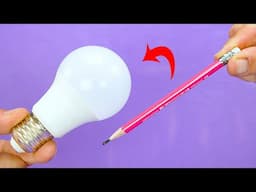 Stop Throwing Away Light Bulbs! Simple Pencil Solution Will Save You Money - The Secret to Making It