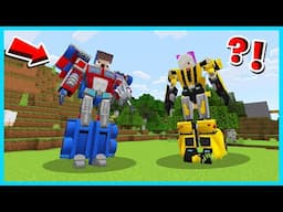 MIPAN & ZUZUZU 24 JAM JADI ROBOT TRANSFORMER DI MINECRAFT SURVIVAL! MENJADI SUPER KUAT