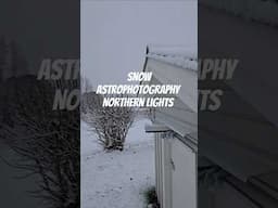 Snow, astrophotography and northern lights