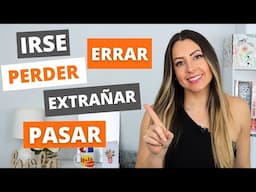 15 Ways to Say 'TO MISS' in Spanish | PERDER vs EXTRAÑAR vs PERDERSE vs ERRAR