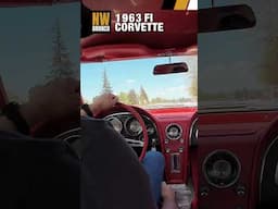 🟥Fuel Injection Fury: The 1963 Corvette in Action #shorts