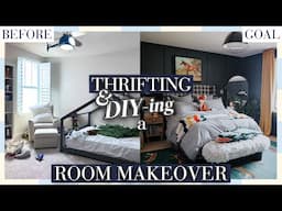 My first THRIFTED ROOM MAKEOVER! 🛌 EXTREME DIY Bedroom Transformation on a Budget! Part 1