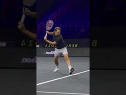 Roger Federer Playing Left Handed #tennis