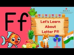 Letter Ff video for Kindergarten | let's learn the alphabet| Phonics letter Ff upper case lower case