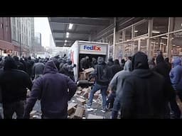 Thieves Loot Fedex Trucks… As NYC Falls Apart