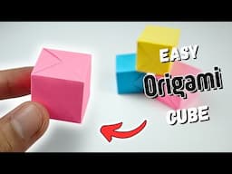 Easy Origami Cube Tutorial - Fujimoto Cube Origami