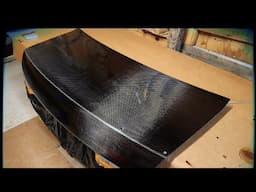 DIY Carbon Fiber Skinning/Wrapping Trunk With Multiple Pieces Tutorial - Pontiac G8 Trunk Part 2