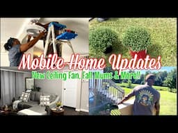 *NEW*  CEILING FAN / LUMARY / FALL MUMS +MORE! |1998  MOBILE HOME !  #debt #mobileliving