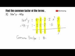 [TAGALOG] Finding the Common Factor MathGaling Tagalog Math Tutorial | Greatest Common Factor GCF