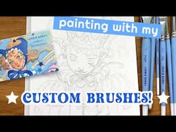 ★Custom brush set UNBOXING & DEMO! Chris Hong Art x Craftamo 7-piece brush set launch!★