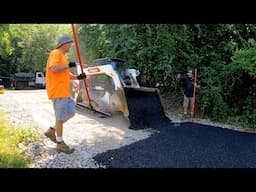 How to install new asphalt driveway over gravel