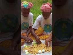 GRANDPA EATING Mutton biriyani #villagegrandpacooking #biriyani #mutton #villagevlog #food