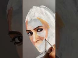 Kriti Sanon || Acrylic Portrait #artshorts #artvideos