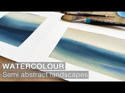 Abstract Landscapes in Watercolour Tutorial | Wet in Wet Technique