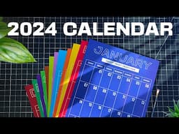 How to make a 2024 Wall Calendar | DIY | Selling a Digital Product on Etsy (Side Hustle Ideas)