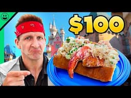 $100 Disney Food Challenge in California!! What a Mess!!