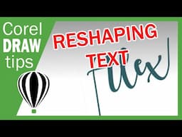 #shorts Reshape text in Coreldraw