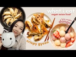 What I Eat in a Day | fridge clean out + making dango