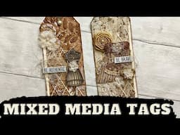 Mixed Media Tags - Vintage