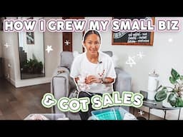 How I Grew My Small Business 🌱 From Zero to Sales & What I've Learned So Far 🖤✨