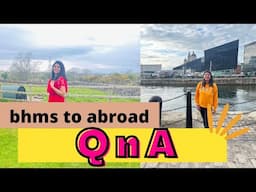 QnA - Abroad Job opportunities after BHMS, Student accommodation AMBER, moving abroad after BHMS