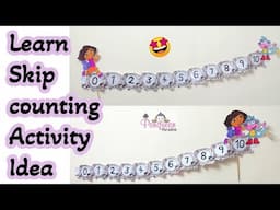 Skip counting project idea | learning craft | Skip counting activity idea #activityideas #maths