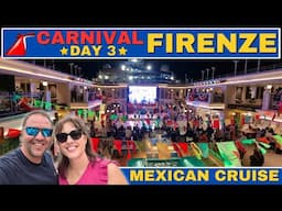 Carnival Firenze Mexican Cruise: Dolphins & More Sea Day Fun - VLOG Day 3