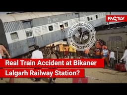 FACT CHECK: Does Viral Video Show Real Train Collision Accident at Bikaner Lalgarh Railway Station?