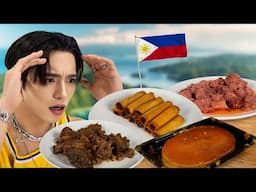 Kpop Idol Tries Filipino Food for the First Time! (ft. Beomhan)