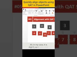 Quickly align objects using QAT in PowerPoint