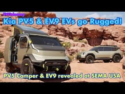 New Kia PV5 Rugged Camper Van & EV9 concepts Revealed at Sema US