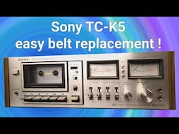 Sony TC-K5 Easy Belt Replacement