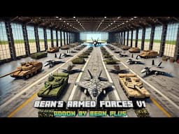 Military Vehicles Mod Showcase MCPE - Bean's Armed Forces V1 | MCPE Mod Download