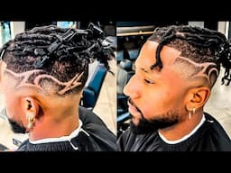 🔥DETAILED FADE WITH FREESTYLE DESIGN🔥BY CHUKA THE BARBER|WEST HOLLYWOOD