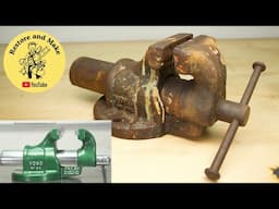 Very Rare Rusty Vono Vice Restoration - Full Perfect Restoration of a Vintage British Vise - ASMR