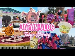 LET'S GO TO TOKYO DISNEYLAND! Cute Food, Meeting Disney Princesses, Minnie's Parade | Japan Vlog ♡