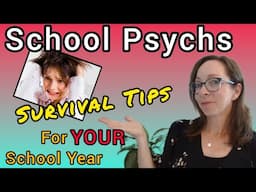 Tips and Tricks for School Psychologists to have a GREAT 2024-2025 School Year!